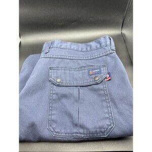 Lapco FR Pant Cat 2 Men Size 42 NFPA 70E Blue Cargo Flame Resistant Straight Leg